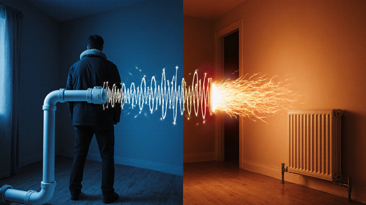 Разница между шумной, слишком тонкой трубой и тихой, правильно подобранной системой отопления.