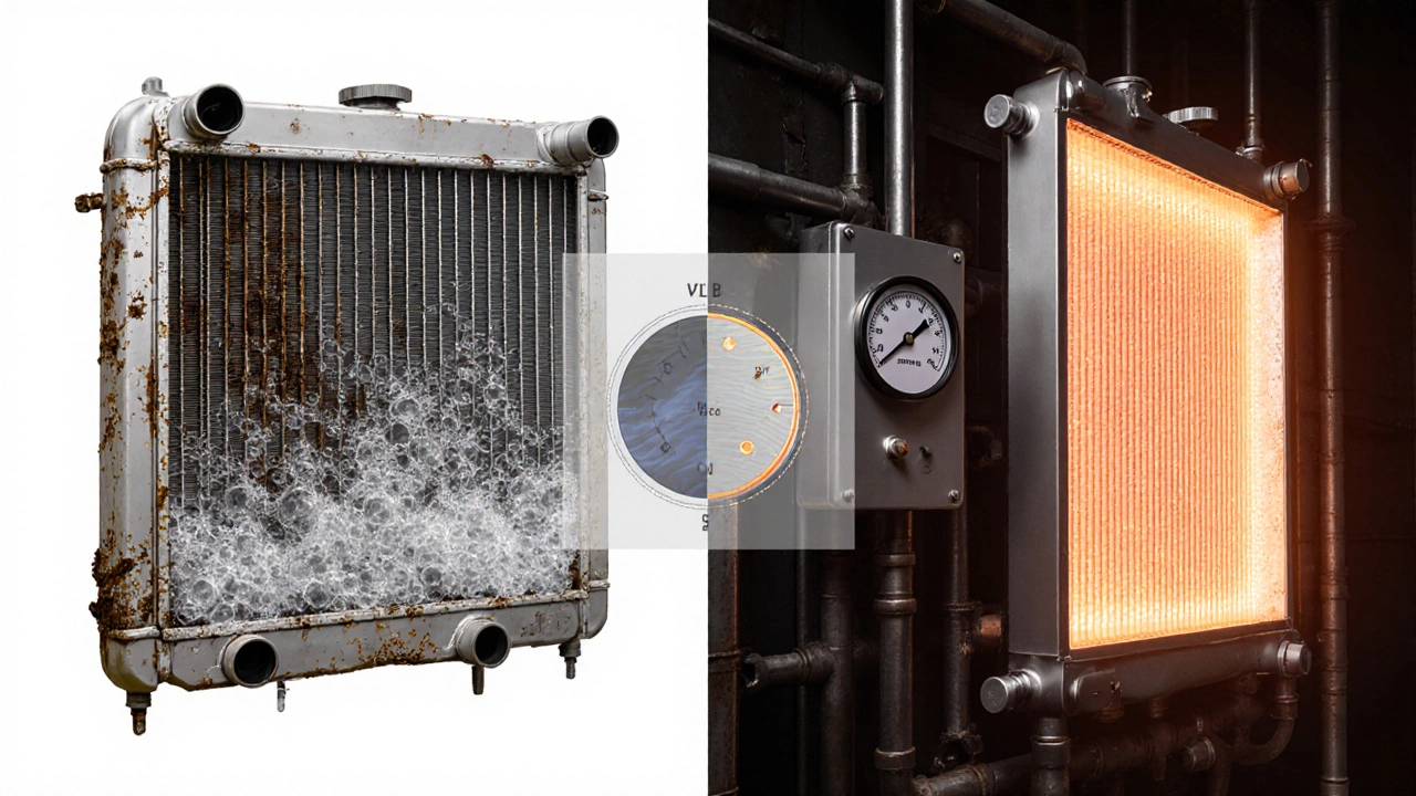 Сравнение алюминиевого и биметаллического радиаторов: коррозия против надежности.